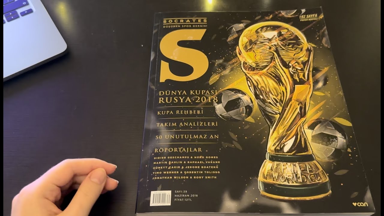 ASMR Türkçe | 2018 Dünya Kupası Socrates Dergisi İnceleme | Sadece Futbol Konuşuyoruz