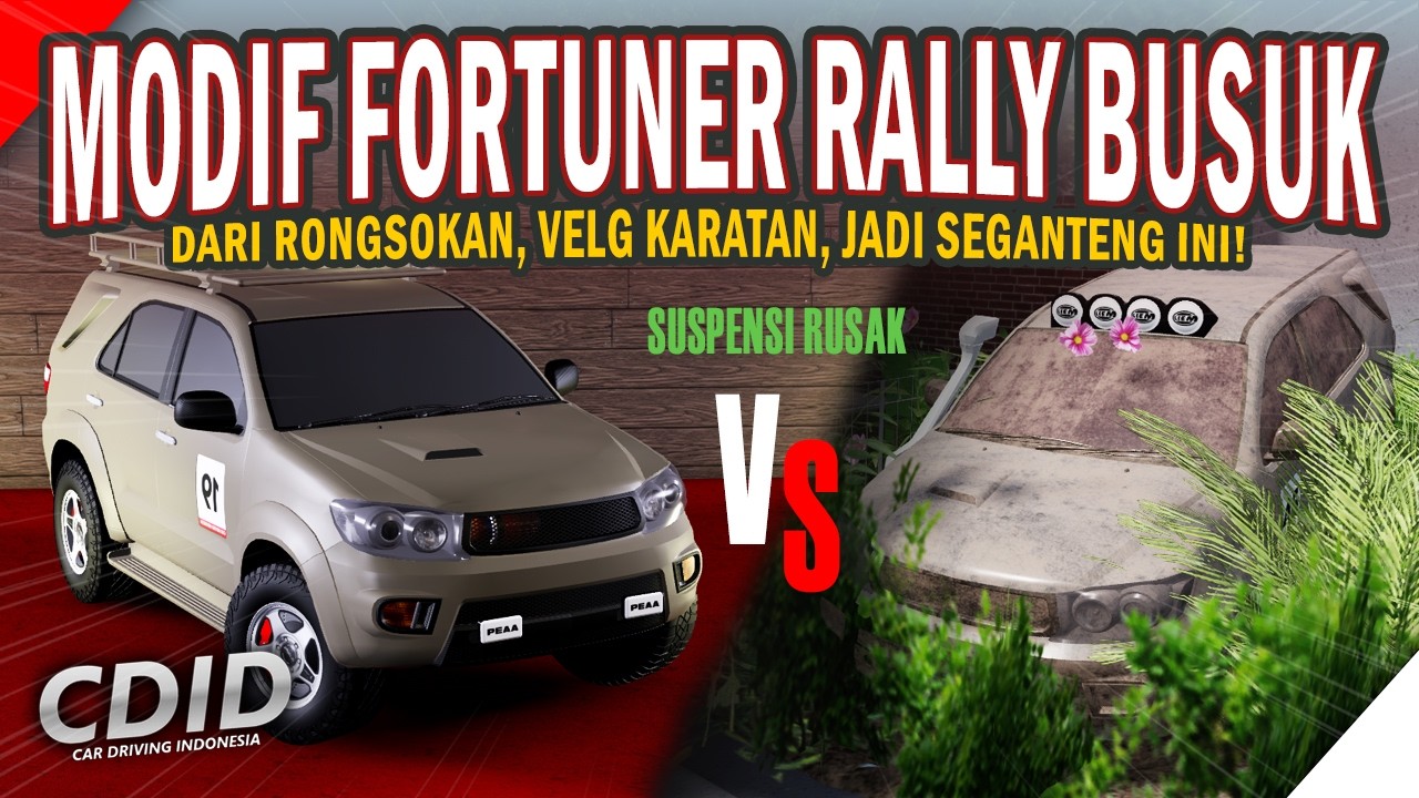 DARI RONGSOKAN JADI SPEK BALAP! 😭 Nemu Fortuner 4x4 Rally Busuk Di CDID ...