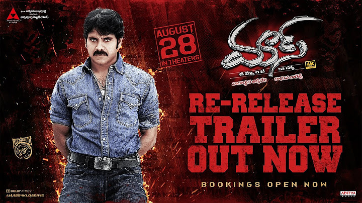 Mass 4K Re-Release Trailer | Akkineni Nagarjuna | Jyotika| |Lawrence | DSP | In Theatres On Aug 28th
