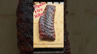 Direct Heat Ribs on a Santa Maria Grill #peppercoatbbq #santamariagrill #oldcountrybbqpits