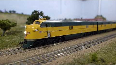 A round trip tour of my Layout  aboard the C&NW 400 Passenger Train