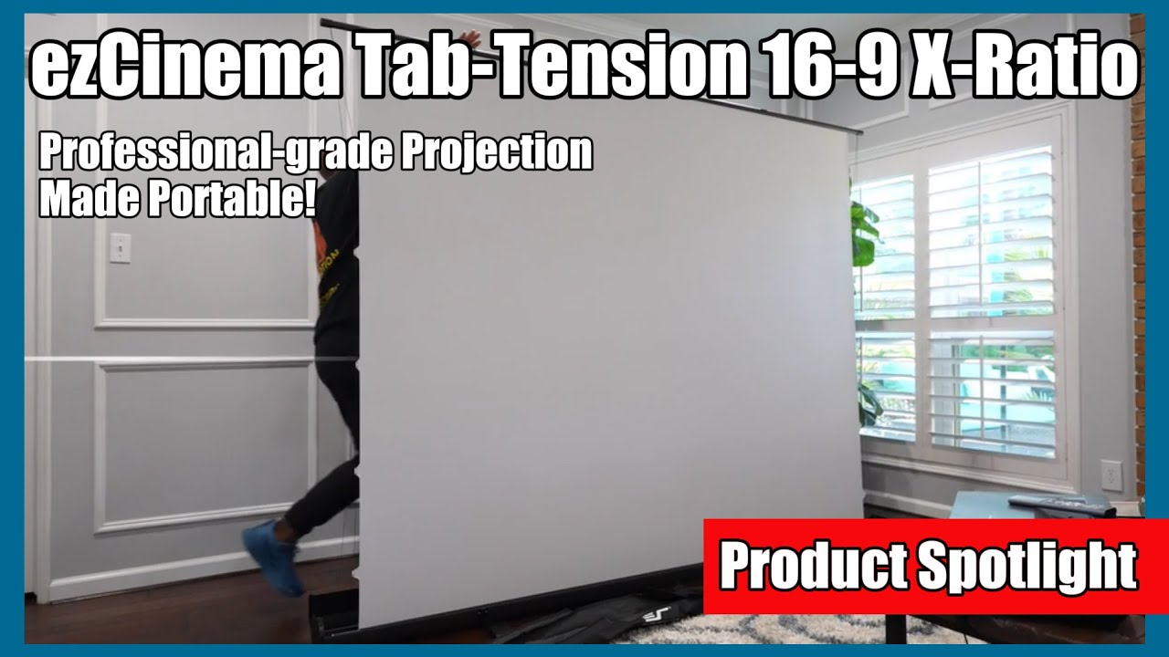 New ezCinema Tab Tension X Ratio  Professional Portable Projection