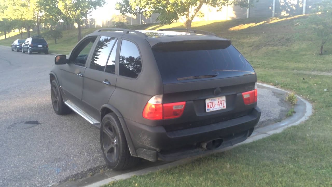 BMW 4.6is X5 Muffler Delete YouTube