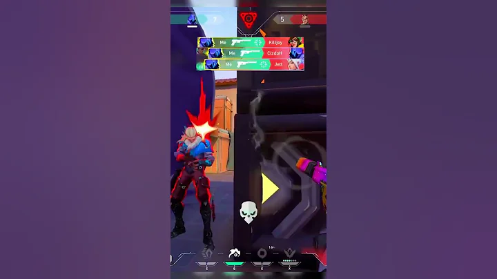 INTENSE 1V5 CLUTCH IN VALORANT! #shorts