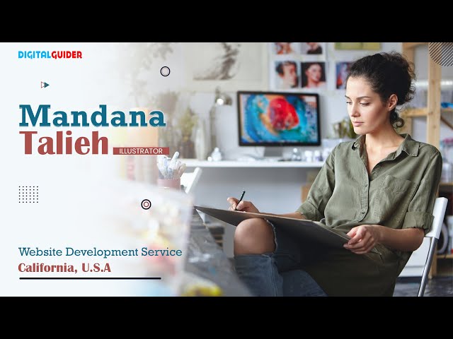Digital Guider Testimonial: Mandana Talieh's Success as an Illustrator with Website Development