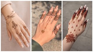 تصاميم حناء أنيقة وراقية لليدين ✨ أفكار حناء أنيقة وعصرية للفتيات screenshot 4