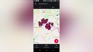 Multi-drop route planning/optimisation using the RoadWarrior app.