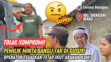 TOLAK KOMPROMI❗PEMILIK MINTA BANGLI TAK DI GUSUR EXCAVATOR❗OPERATOR TEGAS TETAP IKUT ARAHAN KDM❗#kdm