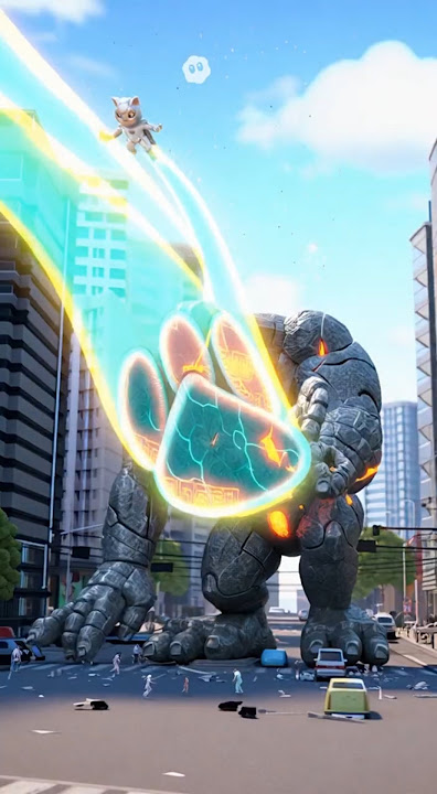 Catman  vs Monsters EP02 | City Titan Rampage Rescue #shorts #ai #catman #cat #cathero