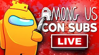 Jugando AMONG US CON SUBS en VIVO🔴