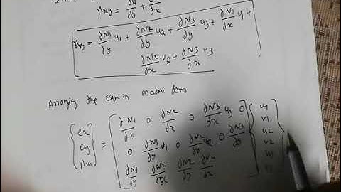 SNIT S6 ME CAD MODULE 6 STRAIN DISPLACEMENT MATRIX FOR CST ELEMENT