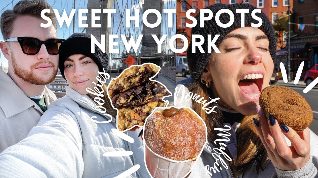 Ich teste die SWEET HOT SPOTS in New York City mit @Lukasgalgenmueller -  Donuts, Cookies, Croissants & Cruffins
