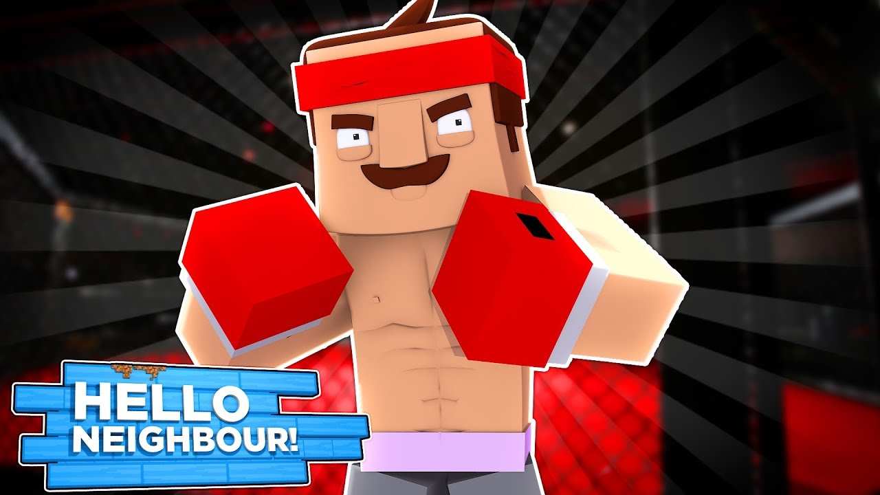 Minecraft Hello Neighbour - THE NEIGHBOUR HOSTS WRESTLEMANIA!