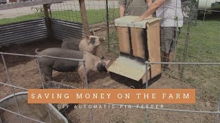 How To Make A Automatic Pig Feeder!?! Saving Money Do It Yourself!?!