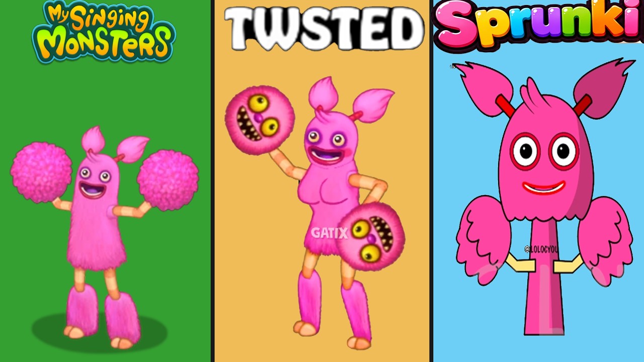 All monters My Singing Monsters vsTwsted vs Sprunki | Design