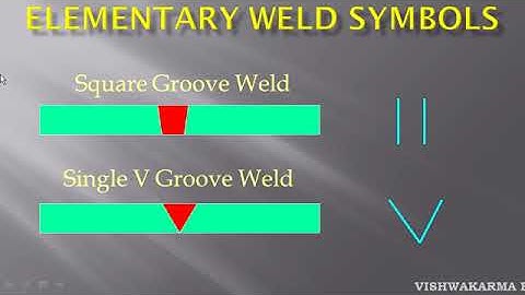 MACHINE DRAWING OF WELDING JOINT SYMBOLS