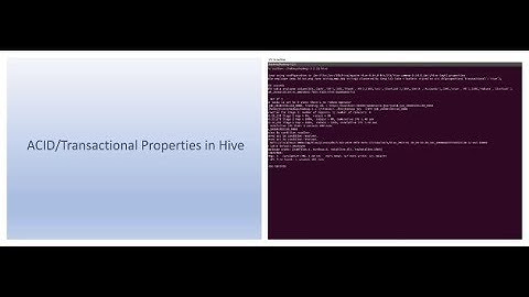 ACID Transactional properties in Hive | Insert, Delete and Update in Hive with Example