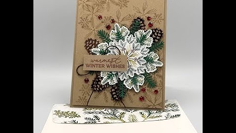 Stampin UP//Elegant Pine Snowflakes DSP//Delicate Pines//Sneak Peek//Online Exclusive