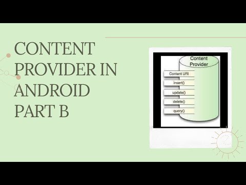 Android Framework - Content Provider-part2