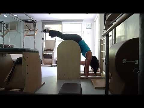 Pilates Handstands on Ladder Barrel
