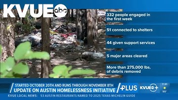 Austin leaders provide update on homeless camp cleanup efforts