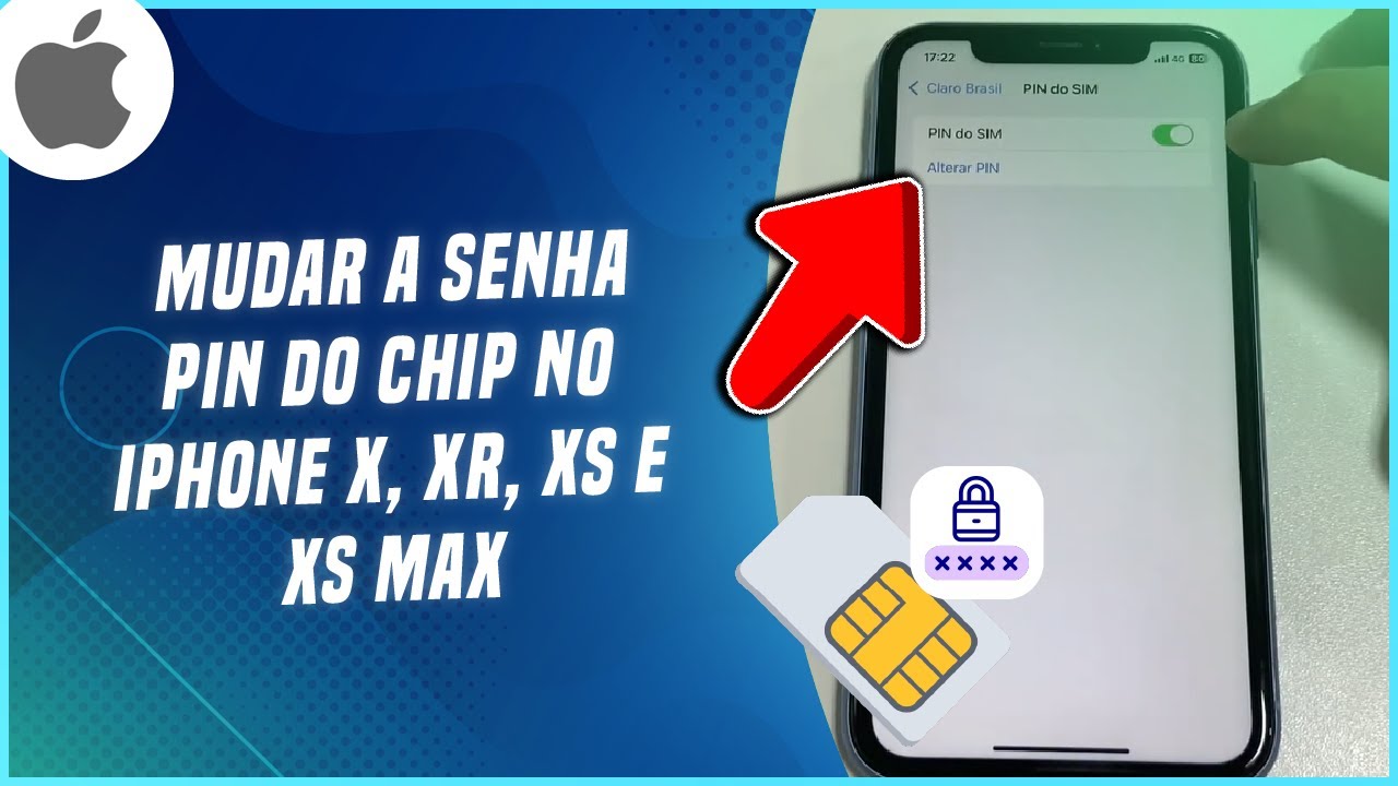 Como mudar a senha PIN do Chip no iPhone X, XR, XS e XS MAX - Passo a ...
