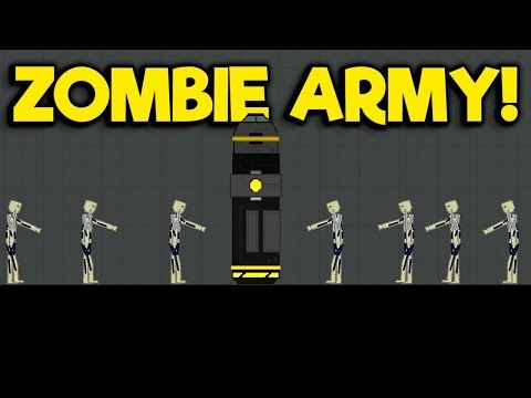 Immortal Zombie Army VS Energy Bomb! - People Playground Gameplay