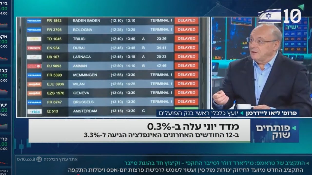 פרופ׳ ליאו ליידרמן: ״הריבית היא לא הבעיה המרכזית של המשק הישראלי״