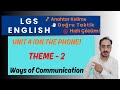 8. SINIF İNGİLİZCE ÜNİTE 4 (On The Phone) / TEMA 2 (Ways of Communication) | LGS