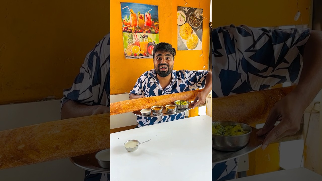 World's Biggest Dosa 😍 in Goa 🏖️ 