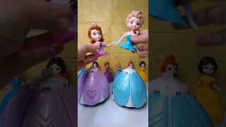 SATISFYING WITH UNBOXING CUTE TRANSFORMING ELSA AND SOFIA #disneycharacter #disneyprincess