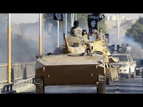 IŞİD'in tanklı 'hilafet' kutlaması - BBC TÜRKÇE