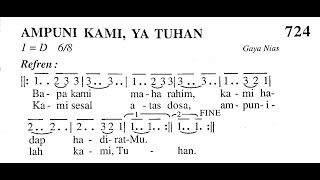 AMPUNI KAMI, YA TUHAN - Madah Bakti No. 724 - MASA PRAPASKAH - Lagu Rohani Katolik