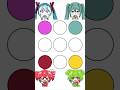 【新作】目の色で色を混ぜるやつやってみた！初音ミク×重音テト×ずんだもん編！