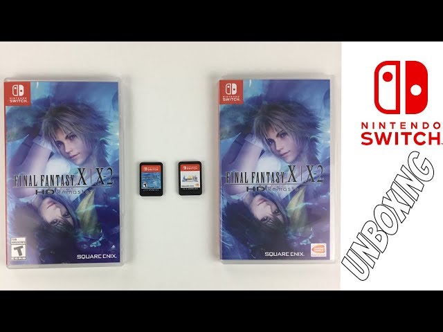 NINTENDO SWITCH FINAL FANTASYx and X2 ASIAN VERSION UNBOXING - YouTube