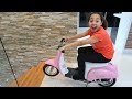 Surprise Toy Unboxing & Assembling Power Wheels Ride On Bike | Toys AndMe