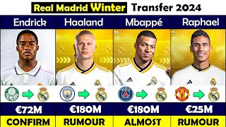 Real Madrid CONFIRMED and RUMOUR WINTER Transfers in 2024! 🤪🔥 FT.  Mbappé, Haaland, Endrick...