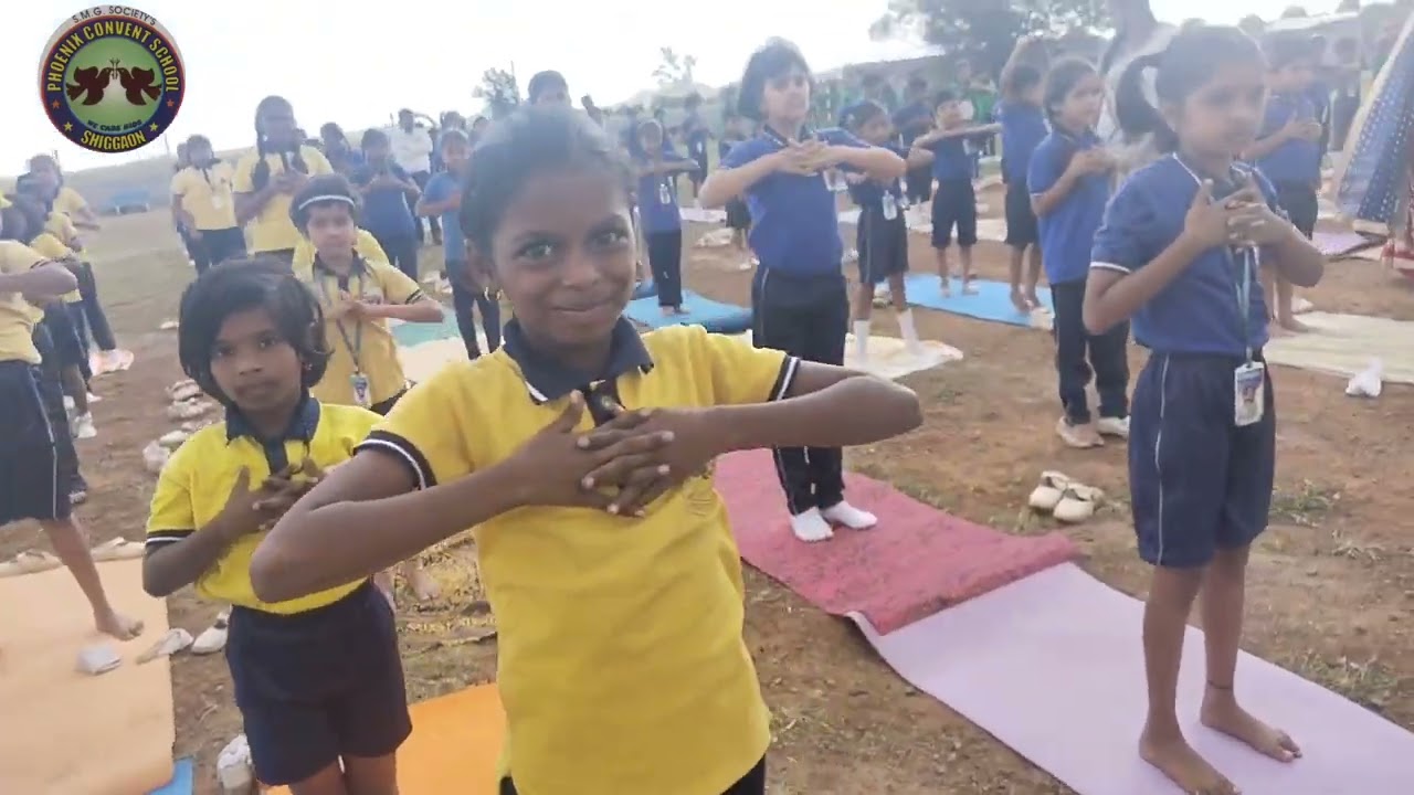 Yoga at Phoenix International School Shiggaon