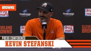 Kevin Stefanski post game interview Dillon Gabriel debut vs Eagles 8-16-25