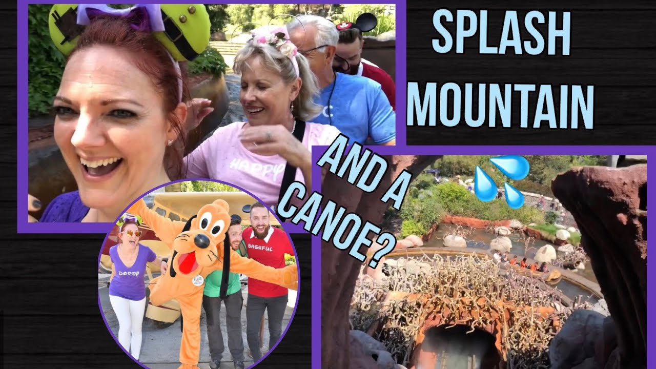 DISNEYLAND: Splash Mountain, Space Mountain breakdown, and Canoes