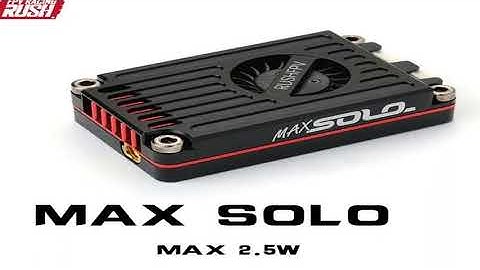 RUSH TANK MAX SOLO VTX 2.5W High Power VTX 48CH Video Transmitter with CNC shell for RC FP