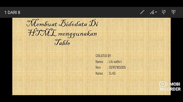 membuat biodata di html