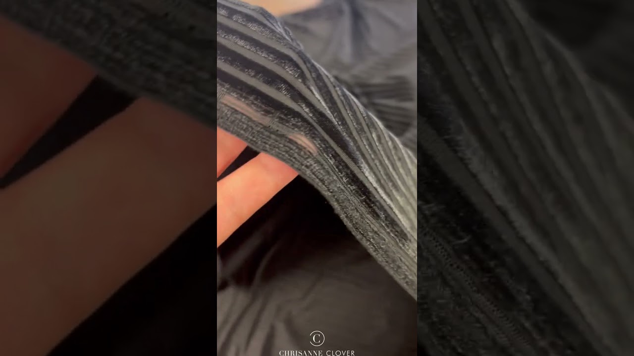 Clearance Collection Velvet Stripe Burnout Fabric