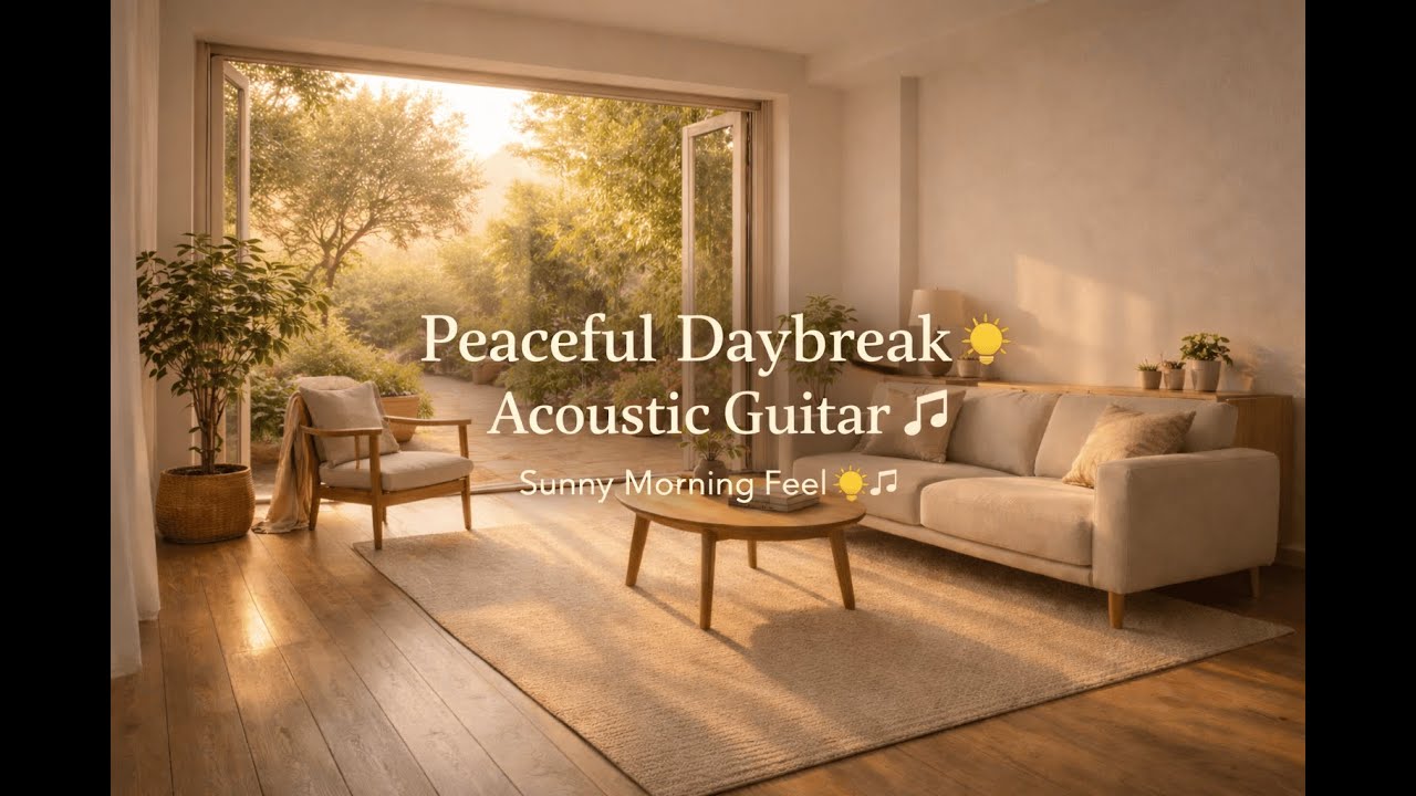 (กีตาร์อะคูสติก) - Peaceful Daybreak Acoustic Guitar 🌞 Sunny Morning Feel | Calm & Relaxing Music