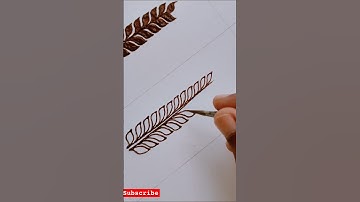 Day 4👆 Leaf🌿#freemehandiclass #tutorial #tamil #subscribe to learn basic to advanced course