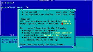 Coding in C- Language, Program 1: To Display a String 'hello world'