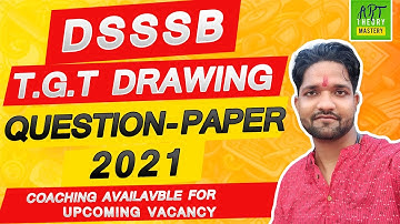 solve dsssb drawing teacher 90-20 question paper 2021