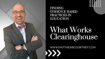 How to use the What Works Clearinghouse
