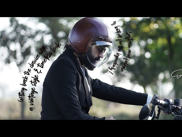 b52 bomber style motorcycle helmet AXOR RETRO LEATHER HELMETS now available at ‪@MotoCentralIndia‬ #helmets  #retro #motorcycle