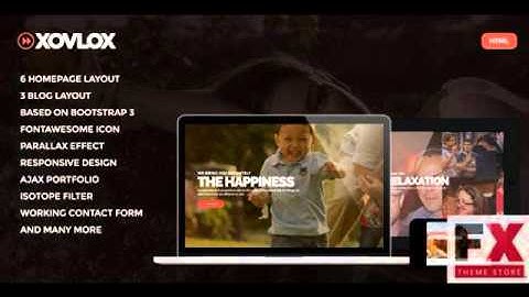 Preview Xovlox - One Page Parallax Portfolio Template TFores